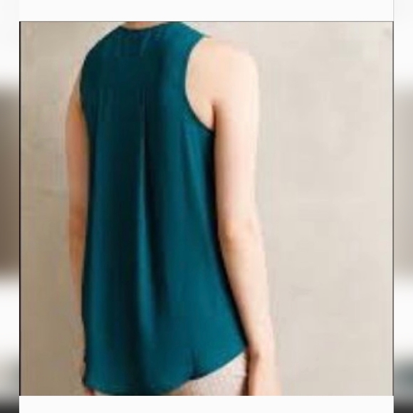 Anthropologie Maeve lace panel tank top size 8 EUC - Picture 3 of 8